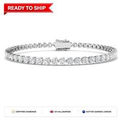 Lab grown diamond tennis bracelet