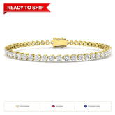 Lab grown diamond tennis bracelet