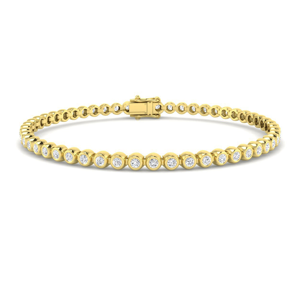 2.03ct Lab Grown Diamond Bracelet in 9K Yellow Gold