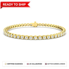 Lab grown diamond tennis bracelet