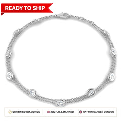 Lab grown diamond tennis bracelet
