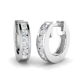 Hoop Earrings - Ergry 0.33ct Round Cut Diamond Pure Radiance