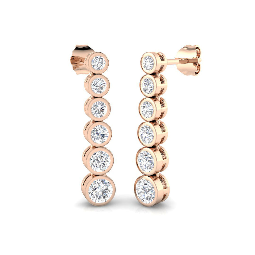 Handmade Jewellery Diamond Earring 1.25 ct Platinum, 9ct, 18ct White, Yellow & Rose Gold | Handcrafted Fine Jewellery-11