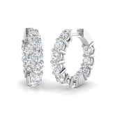 Hoop Earrings - Erely 4ct Ring And Hoop Design