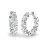 Hoop Earrings - Erely 4ct Ring And Hoop Design