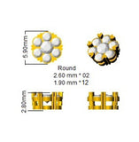 Lab Grown & Natural Diamond Cluster Huggie Stud Earrings | Gold & Platinum