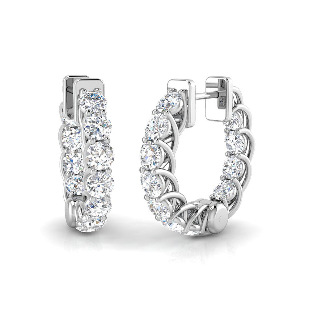 Stud Perfection Diamond Earring 2.75 ct Platinum, 9ct, 18ct White, Yellow & Rose Gold | Handcrafted Fine Jewellery-2