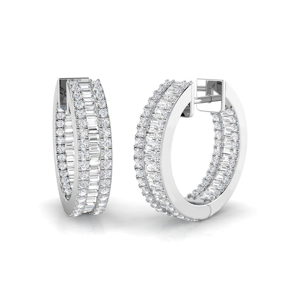 Harmoniously Linked Diamond Earring 1.5 ct Platinum, 9ct, 18ct White, Yellow & Rose Gold | Handcrafted Fine Jewellery-12