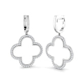 "Elegant 0.5ct Gold Drop & Trilogy Diamond Earrings - Slippy Style"