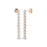 Artfully Arranged Diamond Earring 1.25 ct Platinum, 9ct, 18ct White, Yellow & Rose Gold | Handcrafted Fine Jewellery-11