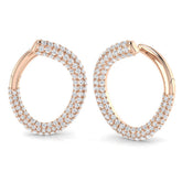 Gentle Radiance Diamond Earring 1 ct Platinum, 9ct, 18ct White, Yellow & Rose Gold | Handcrafted Fine Jewellery-4