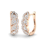 Hoop Earrings - Trily 0.5ct Elegant Fine Diamond