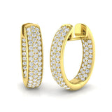 Subtle Glow Diamond Earring 1.25 ct Platinum, 9ct, 18ct White, Yellow & Rose Gold | Handcrafted Fine Jewellery-14