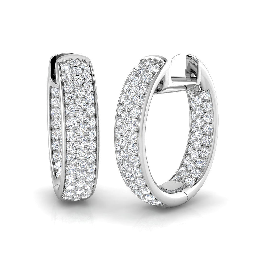 Hoop Earrings - Abbey 1.25ct Lab Grown Diamond