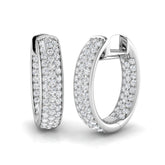 Subtle Glow Diamond Earring 1.25 ct Platinum, 9ct, 18ct White, Yellow & Rose Gold | Handcrafted Fine Jewellery-12