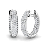 Subtle Glow Diamond Earring 1.25 ct Platinum, 9ct, 18ct White, Yellow & Rose Gold | Handcrafted Fine Jewellery-12