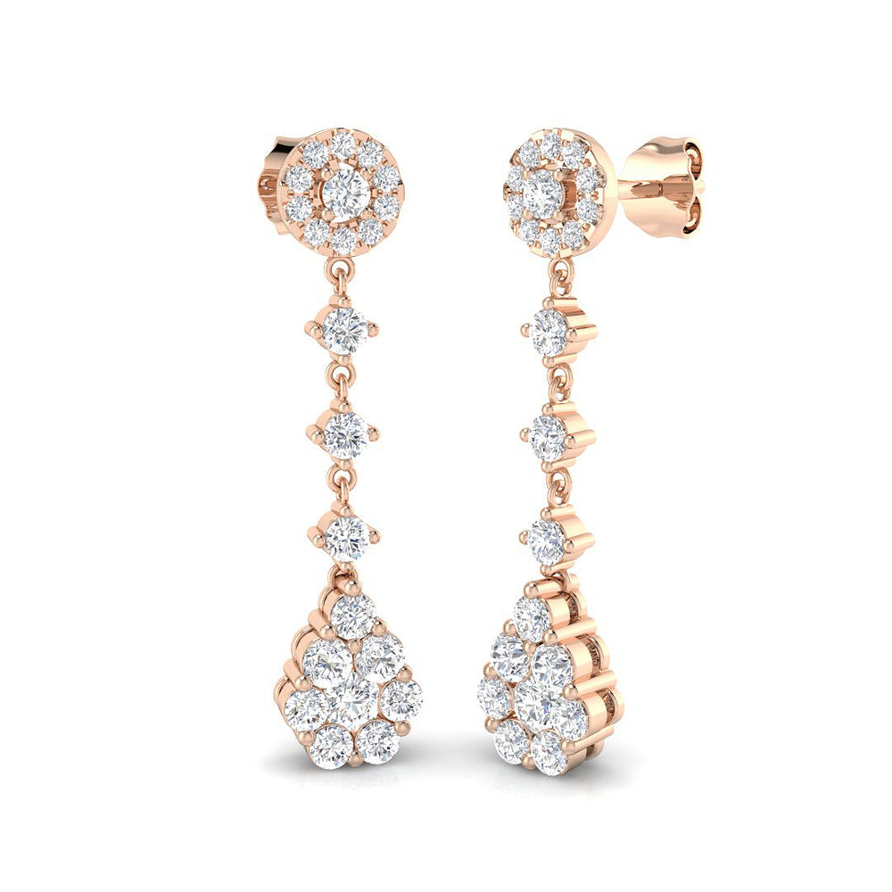 Understated Elegance Diamond Earring 1.5 ct Platinum, 9ct, 18ct White, Yellow & Rose Gold | Handcrafted Fine Jewellery-11