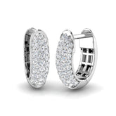 Hoop Earrings - Ergty 0.33ct Round Cut Diamond Pure Radiance