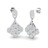 Deany Gold Drop & Trilogy Diamond Earrings - Exquisite 1.75-2.5ct