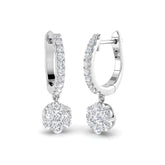 Elegant Sorrl Gold Drop & Trilogy Diamond Earrings, 1ct-1.5ct Beauty