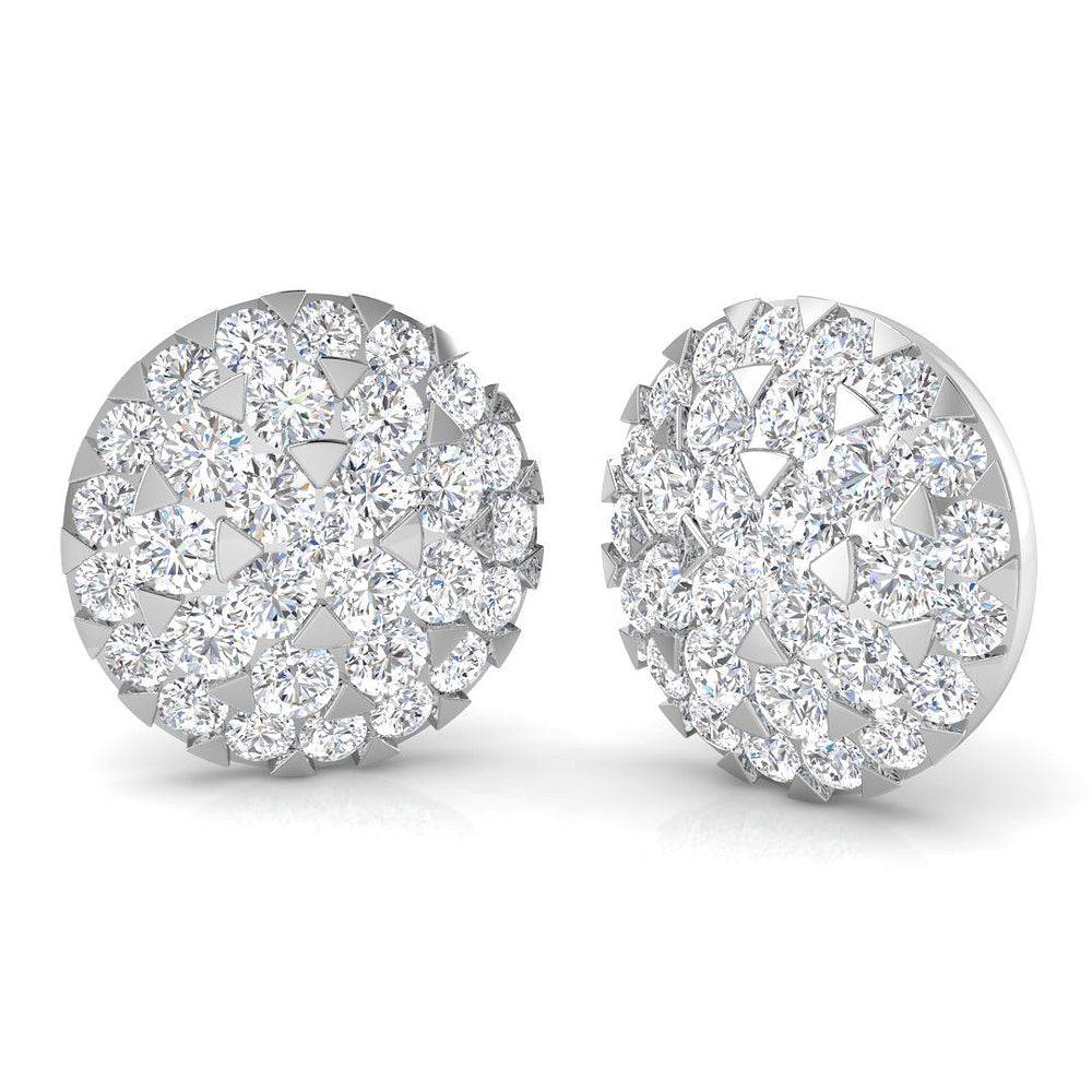 Tower of London Diamond Earring 4 ct Platinum, 9ct, 18ct White, Yellow & Rose Gold | Handcrafted Fine Jewellery-2