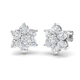 Blenheim Diamond Earring 3 ct Platinum, 9ct, 18ct White, Yellow & Rose Gold | Handcrafted Fine Jewellery-12