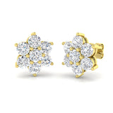 Blenheim Diamond Earring 3 ct Platinum, 9ct, 18ct White, Yellow & Rose Gold | Handcrafted Fine Jewellery-14