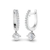 "Dairn Gold Drop & Trilogy Diamond Earrings - 0.5ct to 9.5ct Luxury"
