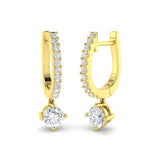 "Dairn Gold Drop & Trilogy Diamond Earrings - 0.5ct to 9.5ct Luxury"