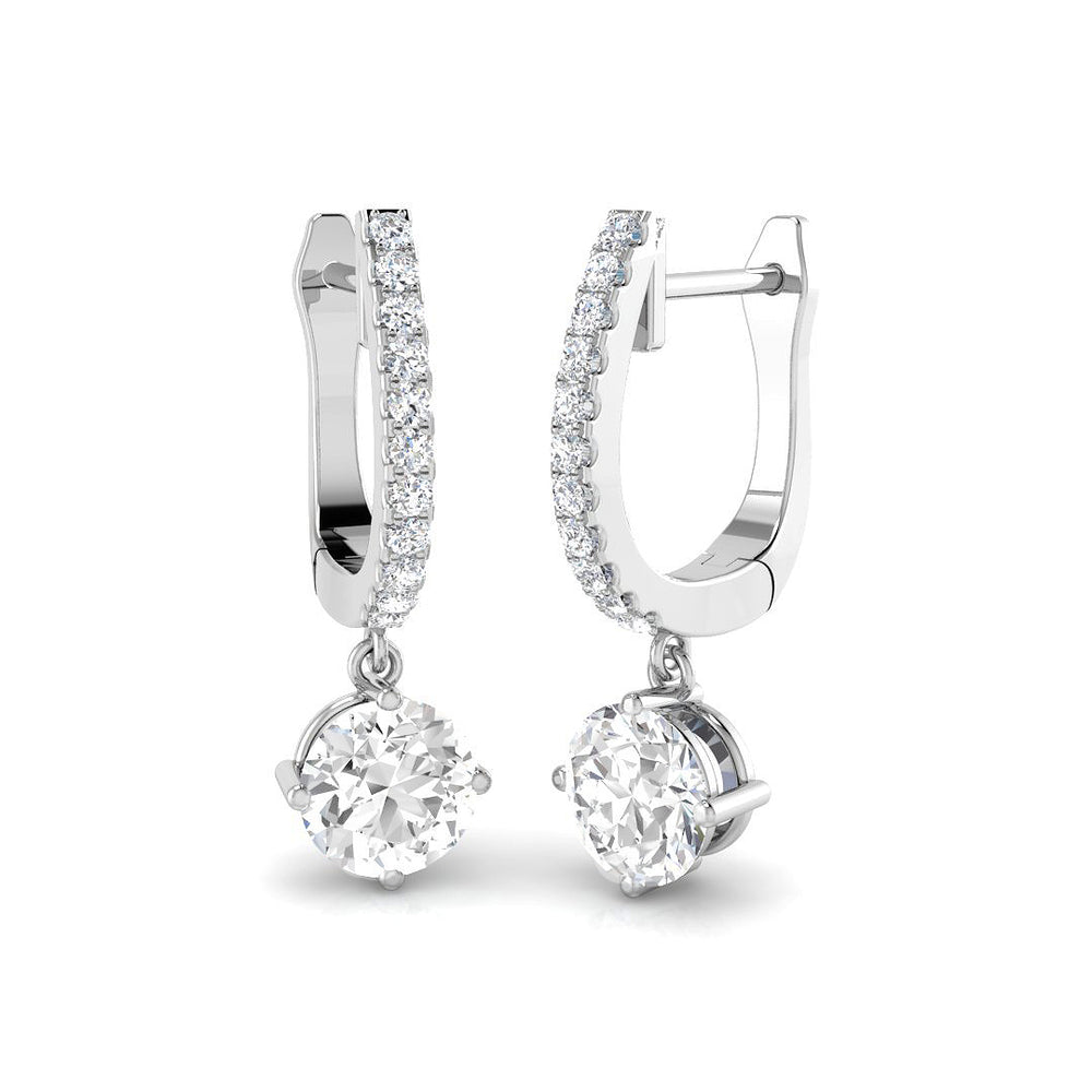Althorp Diamond Earring 1.25 ct Platinum, 9ct, 18ct White, Yellow & Rose Gold | Handcrafted Fine Jewellery-12