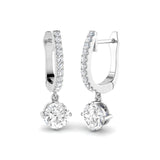 Althorp Diamond Earring 1.25 ct Platinum, 9ct, 18ct White, Yellow & Rose Gold | Handcrafted Fine Jewellery-12