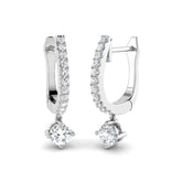 Highclere Diamond Earring 0.5 ct Platinum, 9ct, 18ct White, Yellow & Rose Gold | Handcrafted Fine Jewellery-12
