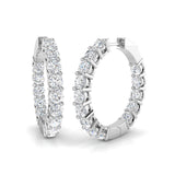 Longleat Diamond Earring 5.5 ct Platinum, 9ct, 18ct White, Yellow & Rose Gold | Handcrafted Fine Jewellery-2