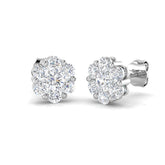 Petite Diamond Earring 1 ct Platinum, 9ct, 18ct White, Yellow & Rose Gold | Handcrafted Fine Jewellery-12
