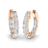 Delicate Touch Diamond Earring 3 ct Platinum, 9ct, 18ct White, Yellow & Rose Gold | Handcrafted Fine Jewellery-10