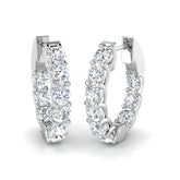 Delicate Touch Diamond Earring 3 ct Platinum, 9ct, 18ct White, Yellow & Rose Gold | Handcrafted Fine Jewellery-12