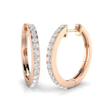 Fine Thread Diamond Earring 0.5 ct Platinum, 9ct, 18ct White, Yellow & Rose Gold | Handcrafted Fine Jewellery-4
