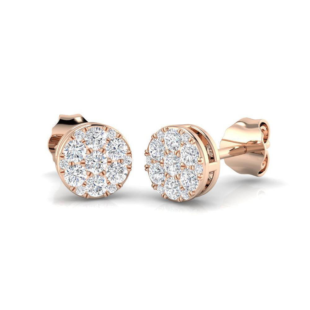 Gossamer Diamond Earring 0.33 ct Platinum, 9ct, 18ct White, Yellow & Rose Gold | Handcrafted Fine Jewellery-10