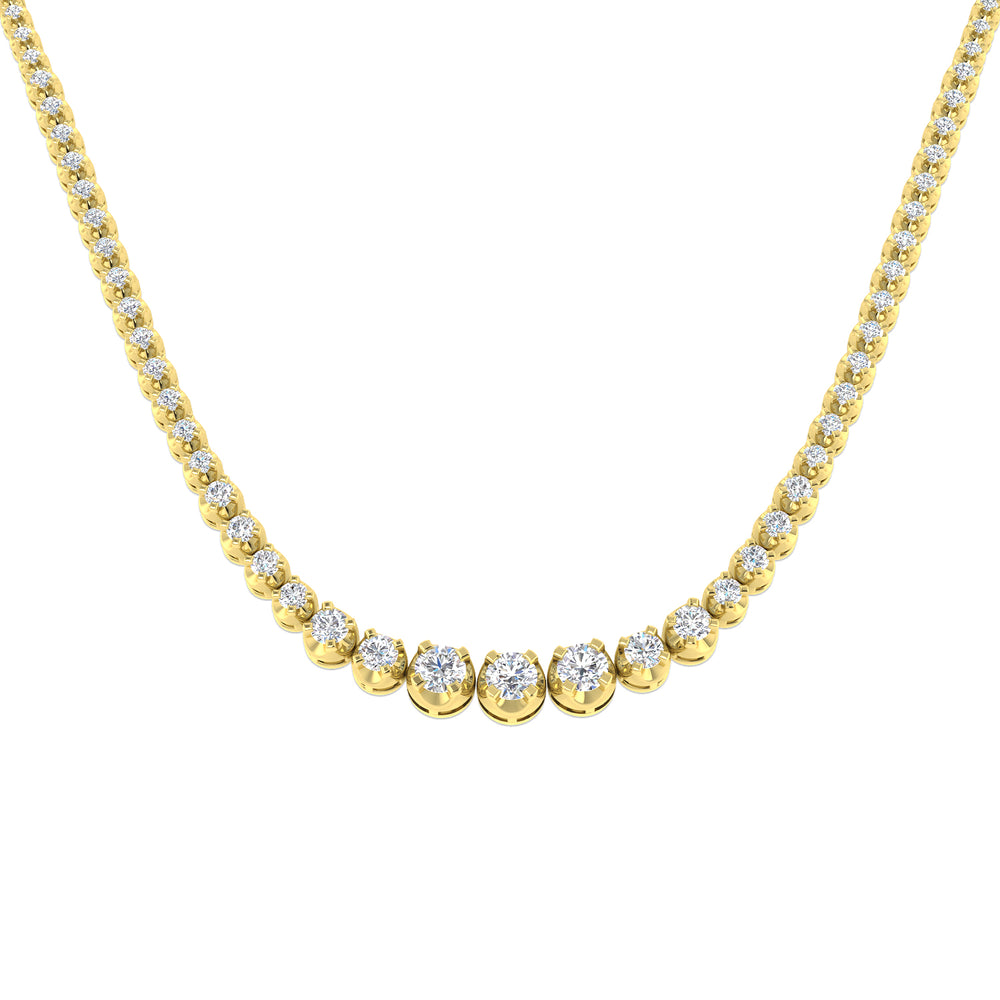 Morag Diamond Tennis Necklace 3ct Platinum Gold