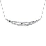 Paula Diamond Necklace Fancy 0.75ct Gold Platinum