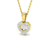 Archie Heart Pendant 0.3ct Diamond Gold (Without Chain )