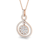 Penny Diamond Drop Pendant 1ct Gold (Without Chain )