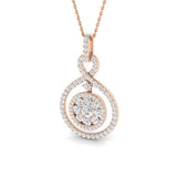 Penny Diamond Drop Pendant 1ct Gold (Without Chain )