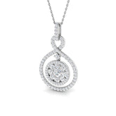 Penny Diamond Drop Pendant 1ct Gold (Without Chain )