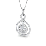 Penny Diamond Drop Pendant 1ct Gold (Without Chain )