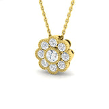 Barde Vintage Pendant Diamond 0.5ct Gold (Without Chain )