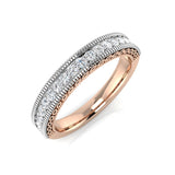 0.20-0.50ct D/VVS Lab-Grown Round Cut Diamond Half Eternity Ring