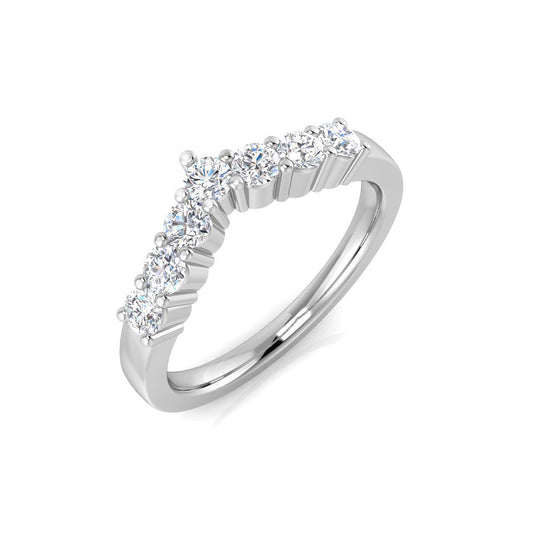 Lab-Grown Diamond Half Eternity Ring Claw Set Wedding Band UK Hallmarked | 0.1ct to 1.00ct.