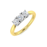 Diamond Belfakt 3 Stone Ring | 0.5ct - 1.5ct