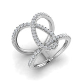Elegant Statement Diamond Ring | 0.5ct | Platinum & Gold